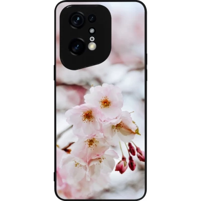 OPPO Find X5 Pro Case Hülle - Silikon schwarz Cherry tree Spring 2026