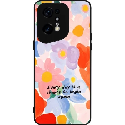 OPPO Find X5 Pro Case Hülle - Silikon schwarz Every day is a chance Spring 2026