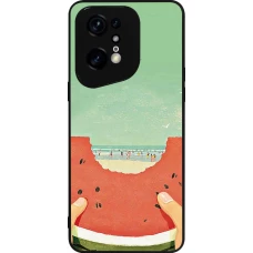 OPPO Find X5 Pro Case Hülle - Silikon schwarz Views through a watermelon Summer 2026