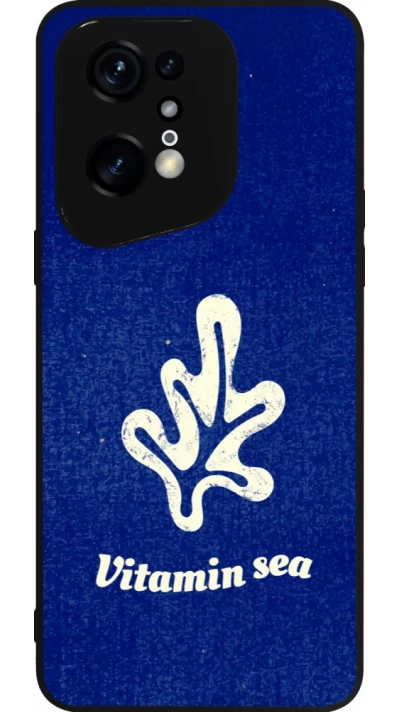 Coque OPPO Find X5 Pro - Silicone rigide noir Vitamin sea Summer 2026