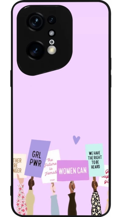 Coque OPPO Find X5 Pro - Silicone rigide noir Womens day 2026 9