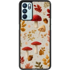 Coque OPPO Reno6 5G - Autumn 26 Mushrooms and leaves