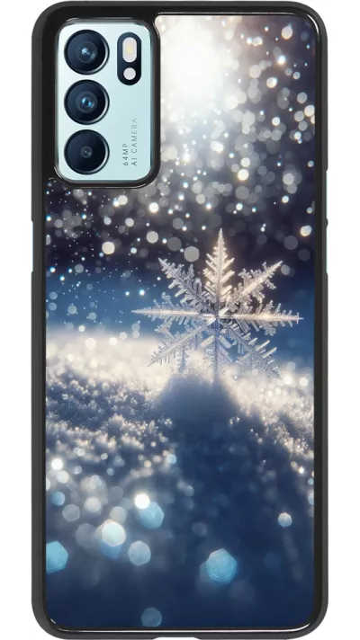 OPPO Reno6 5G Case Hülle - Schneeflocke Solar Glanz