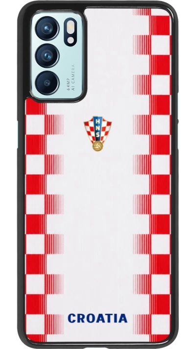 OPPO Reno6 5G Case Hülle - Kroatien 2026 personalisierbares Fussballtrikot