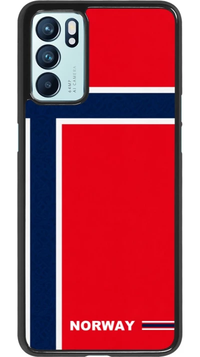 OPPO Reno6 5G Case Hülle - Norwegen 2026 personalisierbares Fussballtrikot