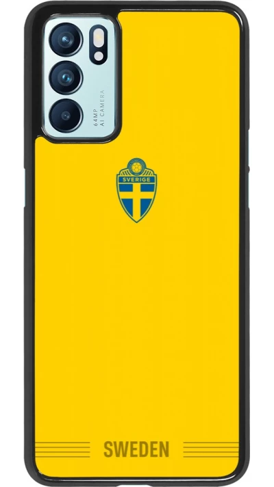 OPPO Reno6 5G Case Hülle - Schweden 2026 personalisierbares Fussballtrikot