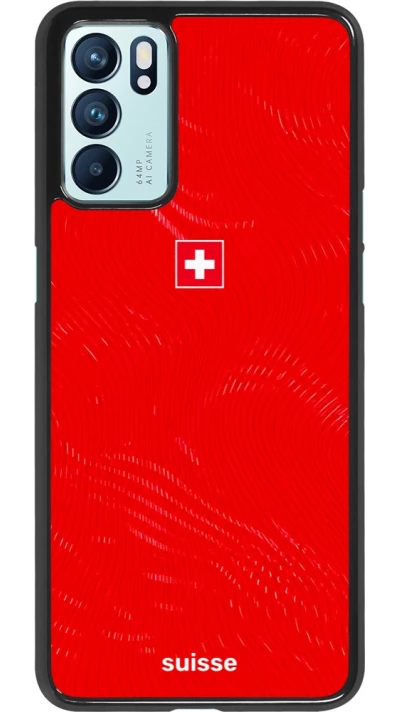 Coque OPPO Reno6 5G - Maillot de football Suisse 2026 personnalisable