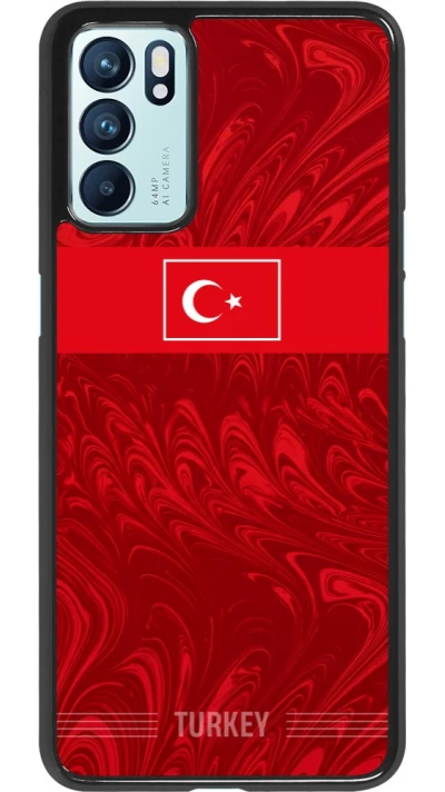 OPPO Reno6 5G Case Hülle - Türkei 2026 personalisierbares Fussballtrikot
