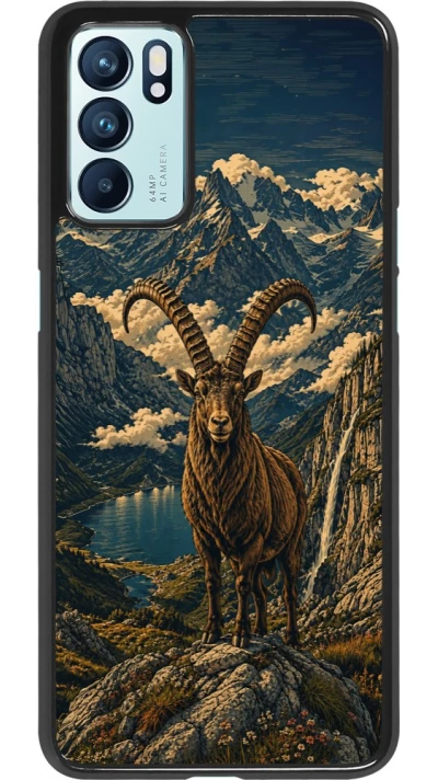 Coque OPPO Reno6 5G - Linocut Bouquetin