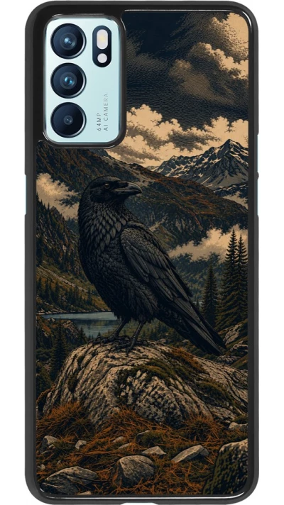 Coque OPPO Reno6 5G - Linocut Grand Corbeau