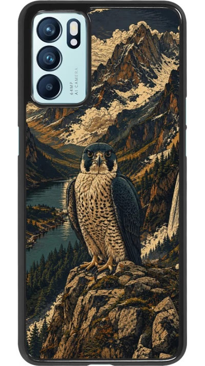 Coque OPPO Reno6 5G - Linocut Faucun pèlerin