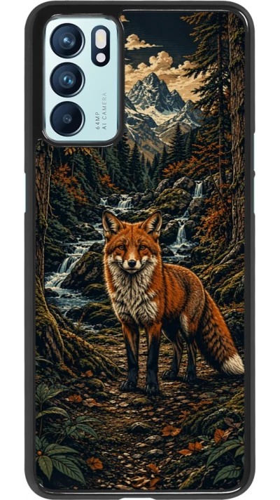 Coque OPPO Reno6 5G - Linocut Renard