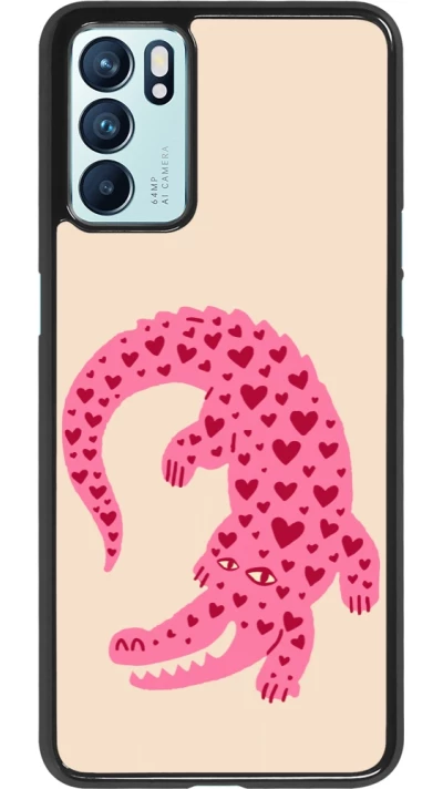 Coque OPPO Reno6 5G - Pink crocodile 2026
