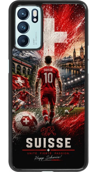 OPPO Reno6 5G Case Hülle - Fussball Suisse splash 2026