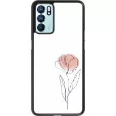 OPPO Reno6 5G Case Hülle - Spring 23 minimalist flower