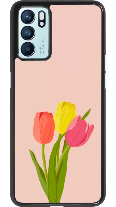 Coque OPPO Reno6 5G - Spring 23 tulip trio
