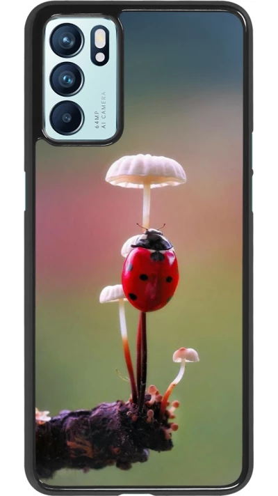 OPPO Reno6 5G Case Hülle - Ladybird on a mushroom Spring 2026