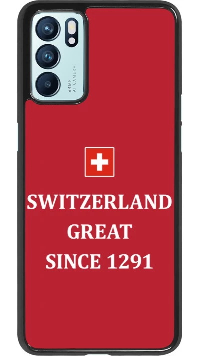 Coque OPPO Reno6 5G - Switzerland Great Since 1291
