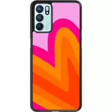 Coque OPPO Reno6 5G - Valentine 2024 heart gradient