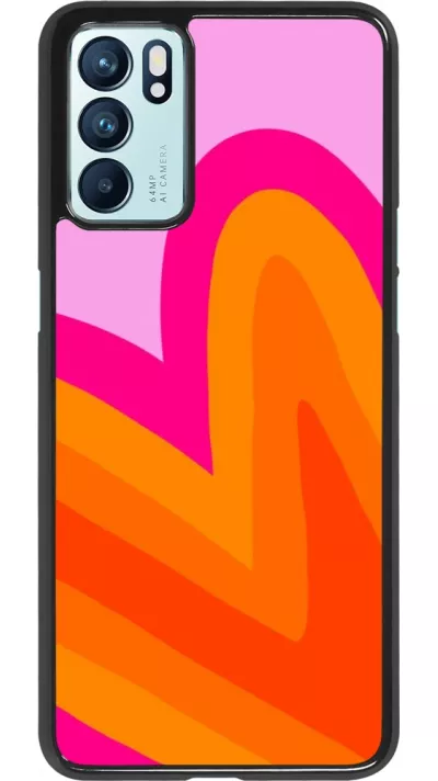 Coque OPPO Reno6 5G - Valentine 2024 heart gradient