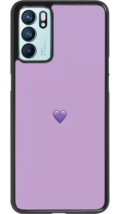 Coque Oppo Reno6 5G - Valentine 2023 purpule single heart