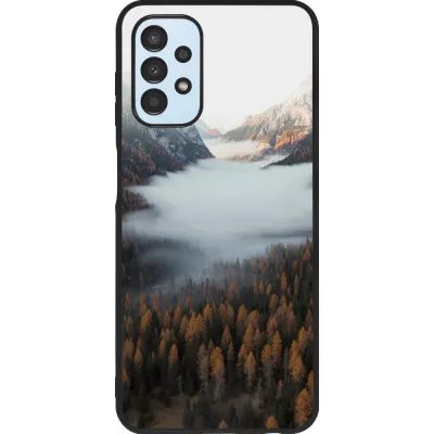 Coque Samsung Galaxy A13 5G - Silicone rigide noir Autumn 22 forest lanscape