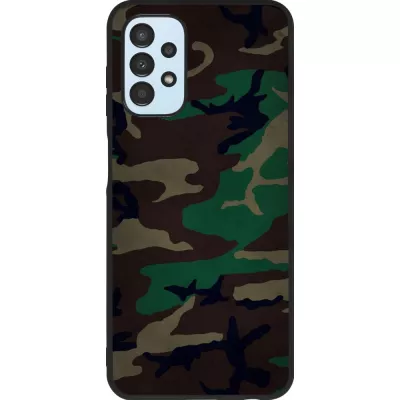 Coque Samsung Galaxy A13 5G - Silicone rigide noir Camouflage 3