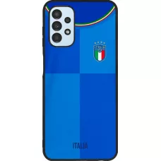 Samsung Galaxy A13 Case Hülle - Silikon schwarz Italien 2022 personalisierbares Fußballtrikot