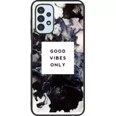 Hülle Samsung Galaxy A13 5G - Silikon schwarz Marble Good Vibes Only