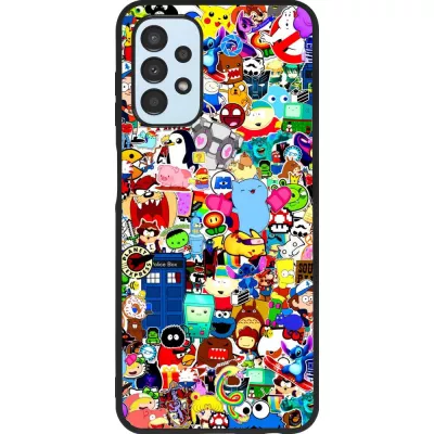Hülle Samsung Galaxy A13 5G - Silikon schwarz Mixed cartoons