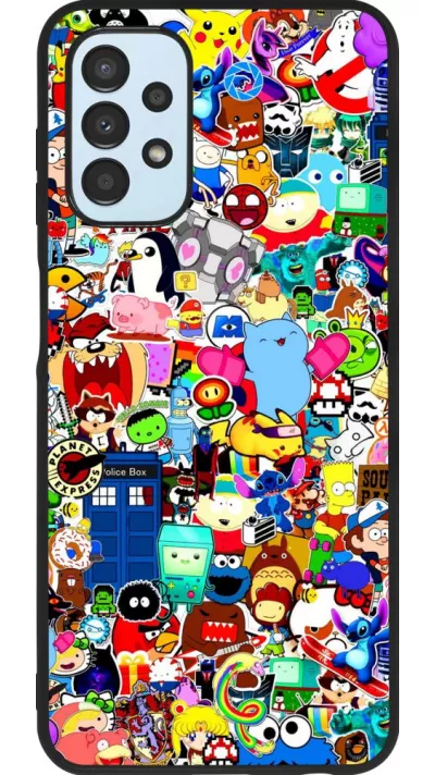 Coque Samsung Galaxy A13 5G - Silicone rigide noir Mixed cartoons