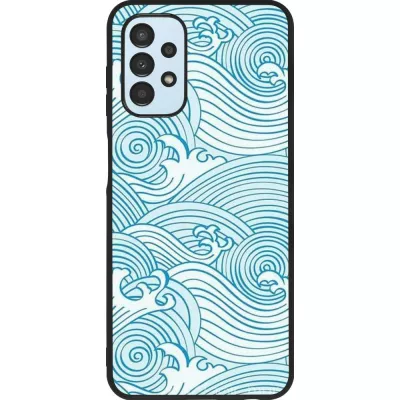 Hülle Samsung Galaxy A13 5G - Silikon schwarz Ocean Waves