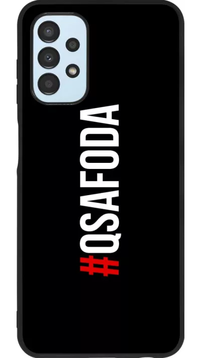 Coque Samsung Galaxy A13 5G - Silicone rigide noir Qsafoda 1