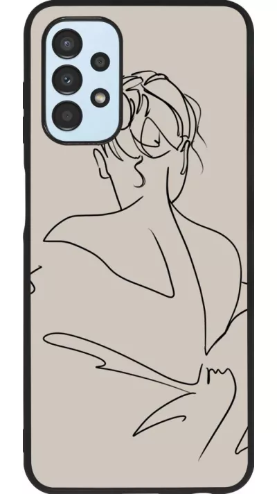 Coque Samsung Galaxy A13 5G - Silicone rigide noir Salnikova 05