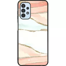 Coque Samsung Galaxy A13 5G - Silicone rigide noir Shimmering Orange