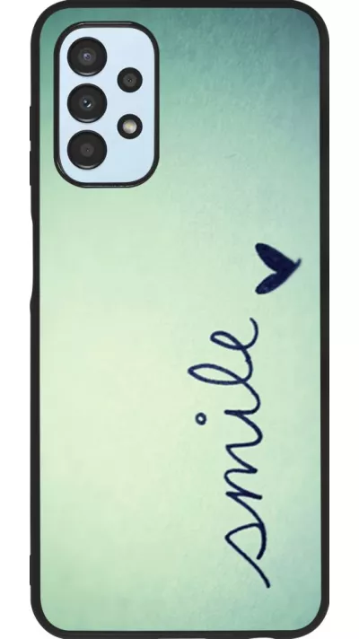 Coque Samsung Galaxy A13 5G - Silicone rigide noir Smile