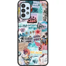 Coque Samsung Galaxy A13 5G - Silicone rigide noir Summer 20 collage