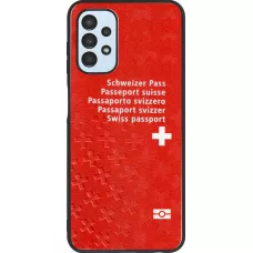 Coque Samsung Galaxy A13 5G - Silicone rigide noir Swiss Passport