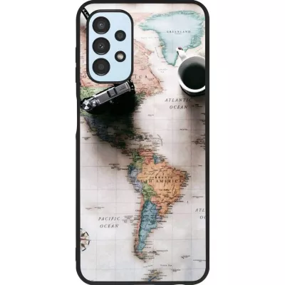 Hülle Samsung Galaxy A13 5G - Silikon schwarz Travel 01