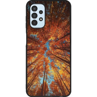 Samsung Galaxy A13 5G Case Hülle - Silikon schwarz Autumn 25 Trees