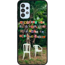 Coque Samsung Galaxy A13 5G - Silicone rigide noir Chairs DTMF