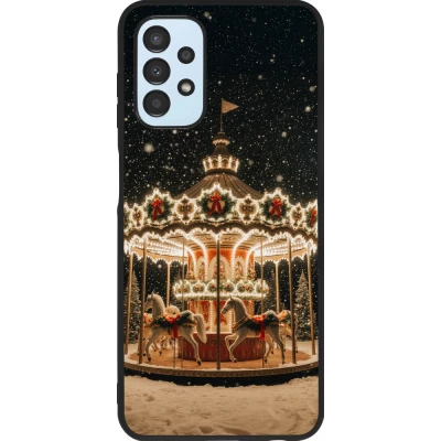 Coque Samsung Galaxy A13 5G - Silicone rigide noir Christmas 25 Carousel