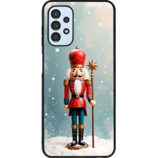 Coque Samsung Galaxy A13 5G - Silicone rigide noir Christmas 25 Nutcracker Snow