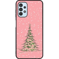 Samsung Galaxy A13 5G Case Hülle - Silikon schwarz Christmas 25 Pink Tree