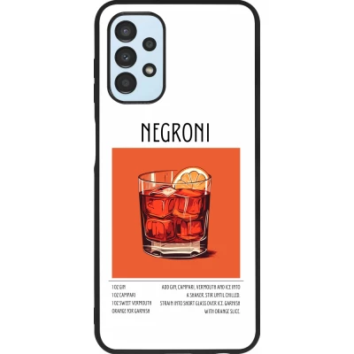 Samsung Galaxy A13 5G Case Hülle - Silikon schwarz Cocktail Rezept Negroni