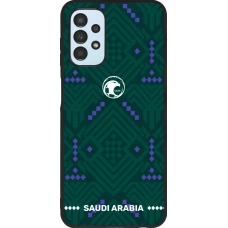 Coque Samsung Galaxy A13 5G - Silicone rigide noir Maillot de football Arabie saoudite 2026 personnalisable