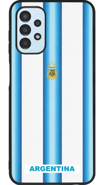 Coque Samsung Galaxy A13 5G - Silicone rigide noir Maillot de football Argentine 2026 personnalisable