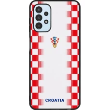 Coque Samsung Galaxy A13 5G - Silicone rigide noir Maillot de football Croatie 2026 personnalisable