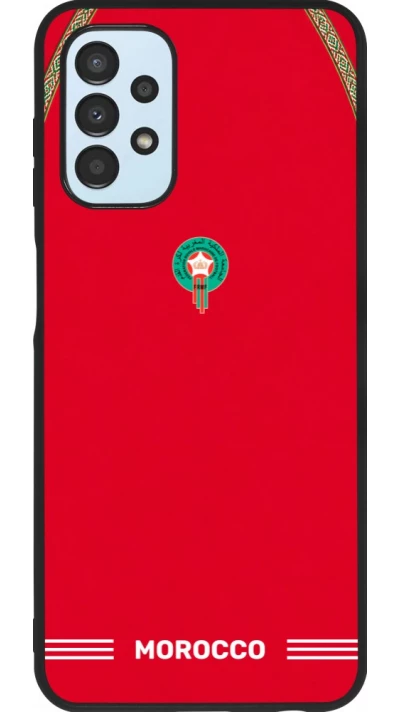 Samsung Galaxy A13 5G Case Hülle - Silikon schwarz Marokko 2026 personalisierbares Fussballtrikot