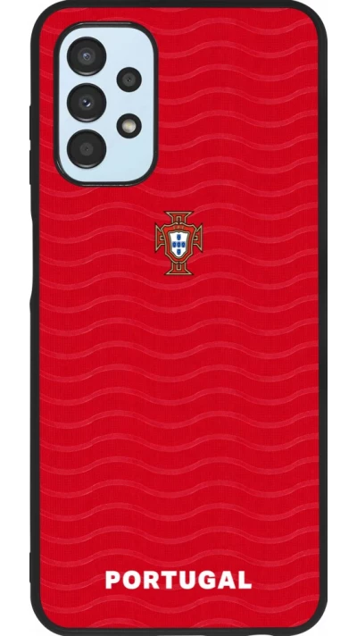 Coque Samsung Galaxy A13 5G - Silicone rigide noir Maillot de football Portugal 2026 personnalisable